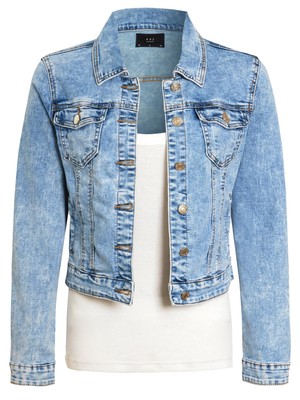 Damen Jeansjacke Jeans Stretch Jacken Denim Blau Größe 10 12 14 16 8