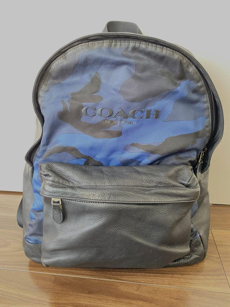 COACH unisex backpack in stylish black design QO1JRP