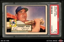 1952 Topps #129 Johnny Mize Yankees HOF PSA 5 - EX