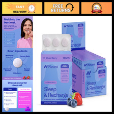 Sleep Aid Melatonin Mints 5mg - Chamomile Elderberry Relaxation Travel Essential