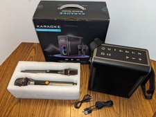 Karaoke Machine with Two Wireless Microphones...