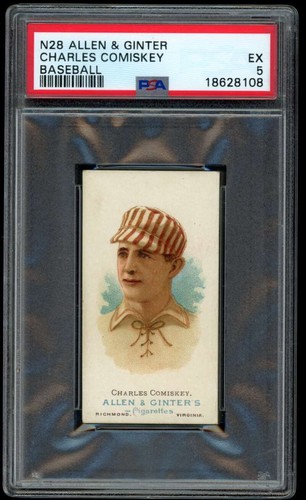 1887 N28 Allen & Ginter #16 Charles Comiskey — PSA 5
