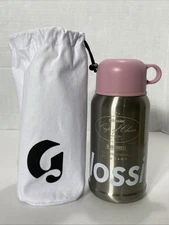 Glossier 16 oz. CLASSIC TUMBLER HOLIDAY EXCLUSIVE Thermos  Pink/Silver NEW!