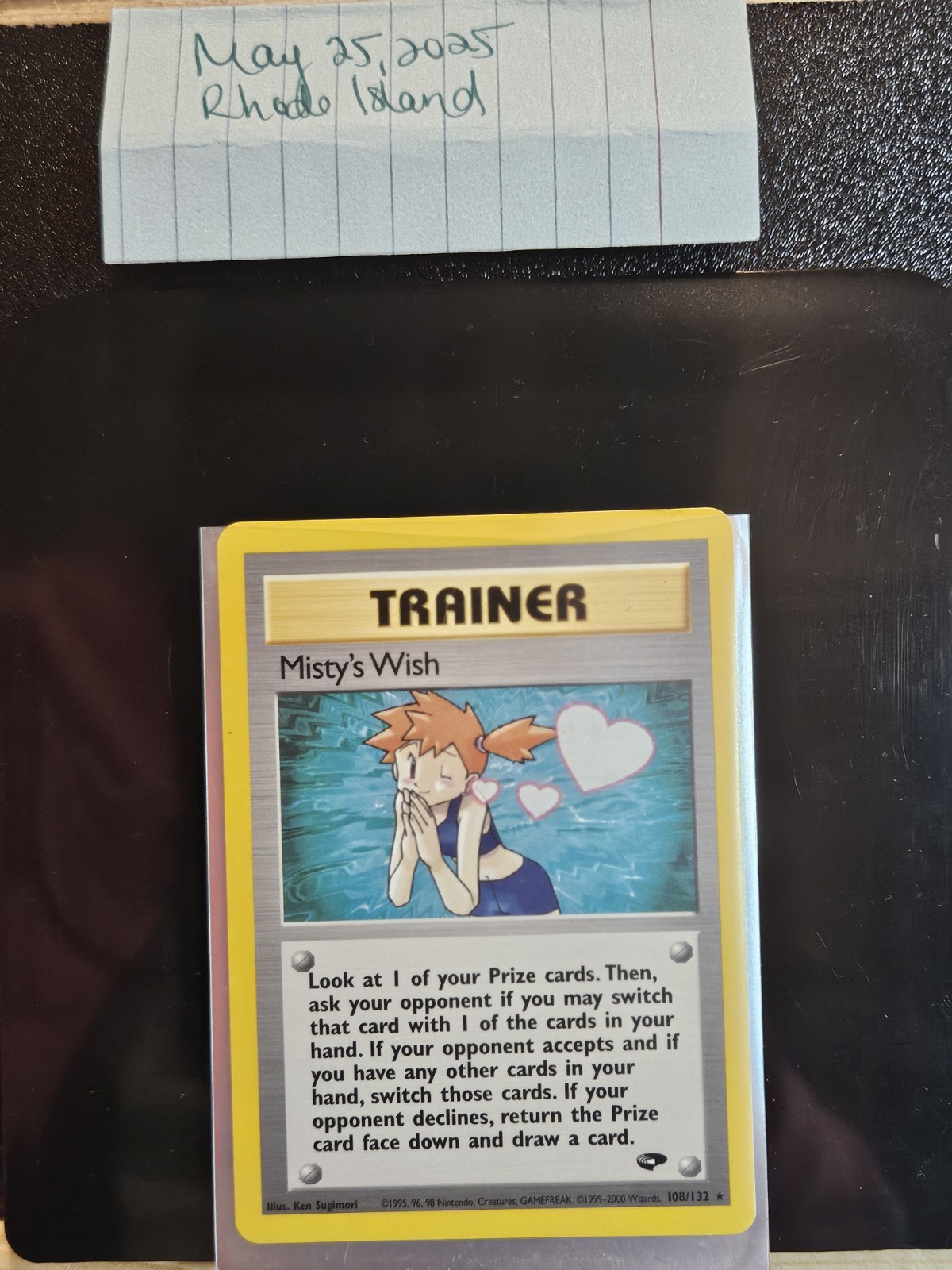 2000 Misty's Wish 108/132 Pokemon Card Trainer