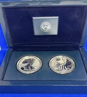 2013 American Eagle West Point Two-Coin Silver Set with COA