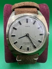 Vintage Timex Automatic Cushion Case Men’s Watch Silver Dial Runs Well