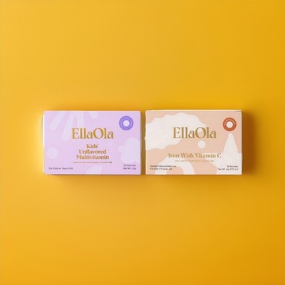 EllaOla Kid s Essential Multivitamin ohne Geschmack + Eisen mit Vitamin C