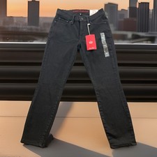 Lucky Brand Jeans Women Size 2/26 Black Mid Rise Skinny Ava Measured Stretch