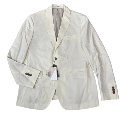 Mango MNG Men's Florida 100% Linen Slim Fit Suit Blazer Size 42
