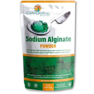 Sodium Alginate 100% Food Grade | Natural Thickening Powder & Gelling Agent f...