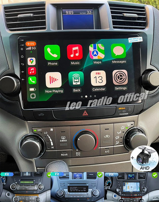 For 2008-2013 Toyota Highlander Apple Carplay Car Radio Android 13 GPS JBL NAVI