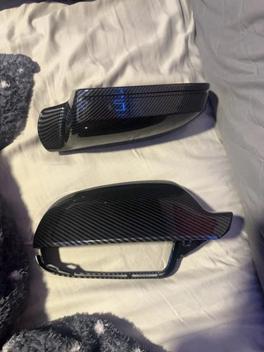 Carbon Looking Mirror Caps For Audi B8.5