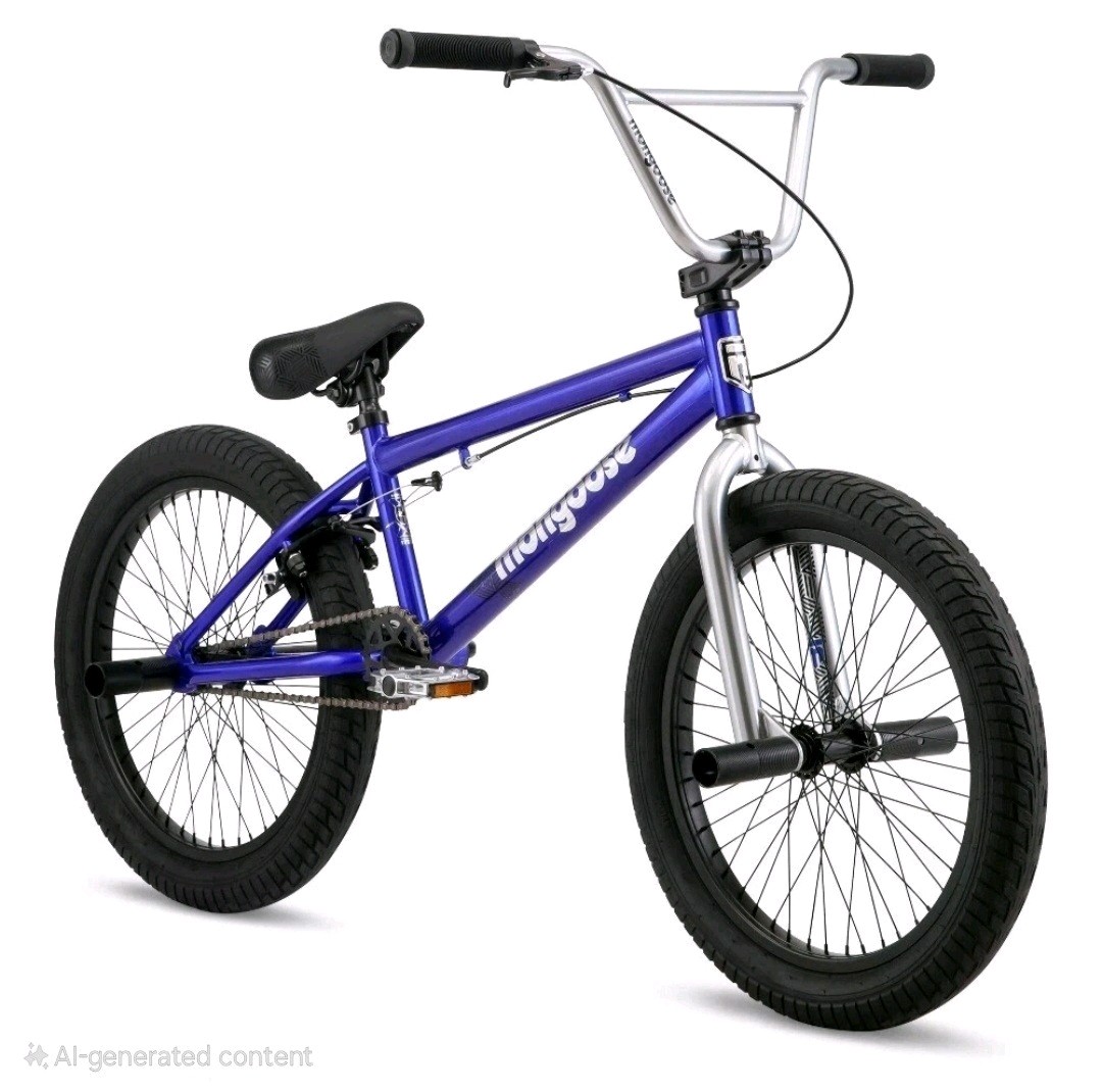 MONGOOSE INDEX 2.0 20" KIDS BMX FREESTYLE BIKE, BLUE