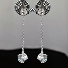 Certified White Diamond 3.00Ct. Round Shape Earring In 925 Silver - Tariffs Free