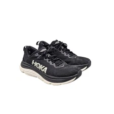 Hoka Women's Size 10 B One One Gaviota 5 BWHT Black Running Sneakers Shoes READ!