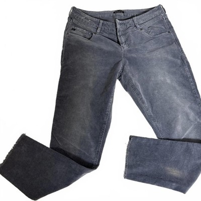 DEAR JOHN American Classic gray corduroy ankle rough hem pants. Wms SZ 30