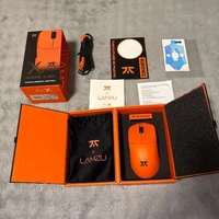 Lamzu Maya X 8K Fnatic Edition Wireless Gaming Mouse Orange Tested Used