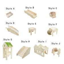 Nid En Bois pour Petits Animaux, Jouet D'activité et Cachette pour Hamster