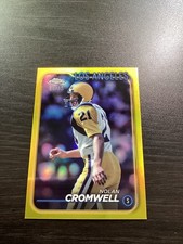 Nolan Cromwell 2024 Topps Chrome Gold Refractor #105 28/75 Rams