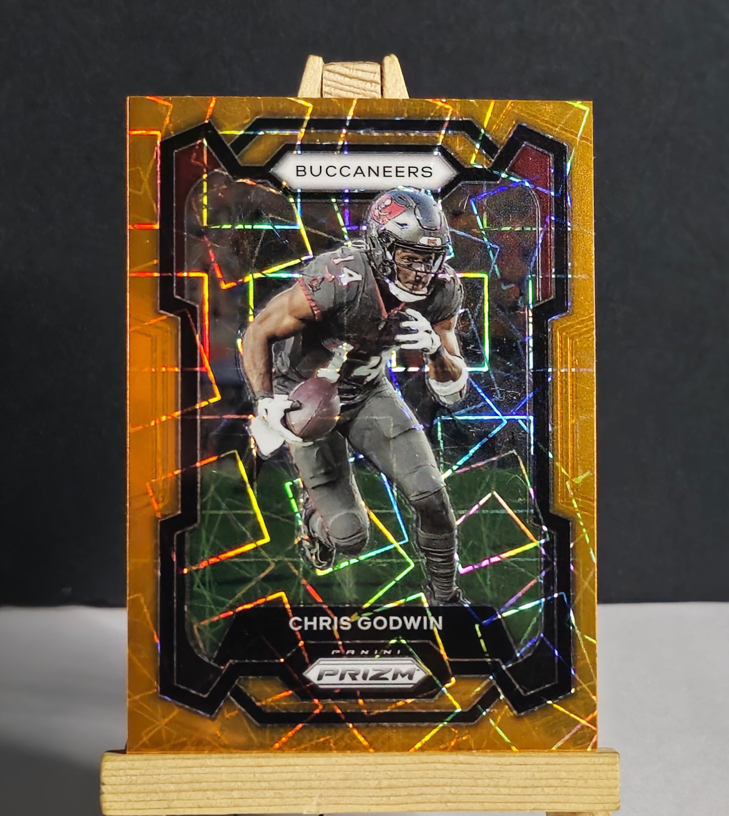 2023 Prizm #277 Chris Godwin ORANGE LAZER PRIZM Buccaneers Football Card 