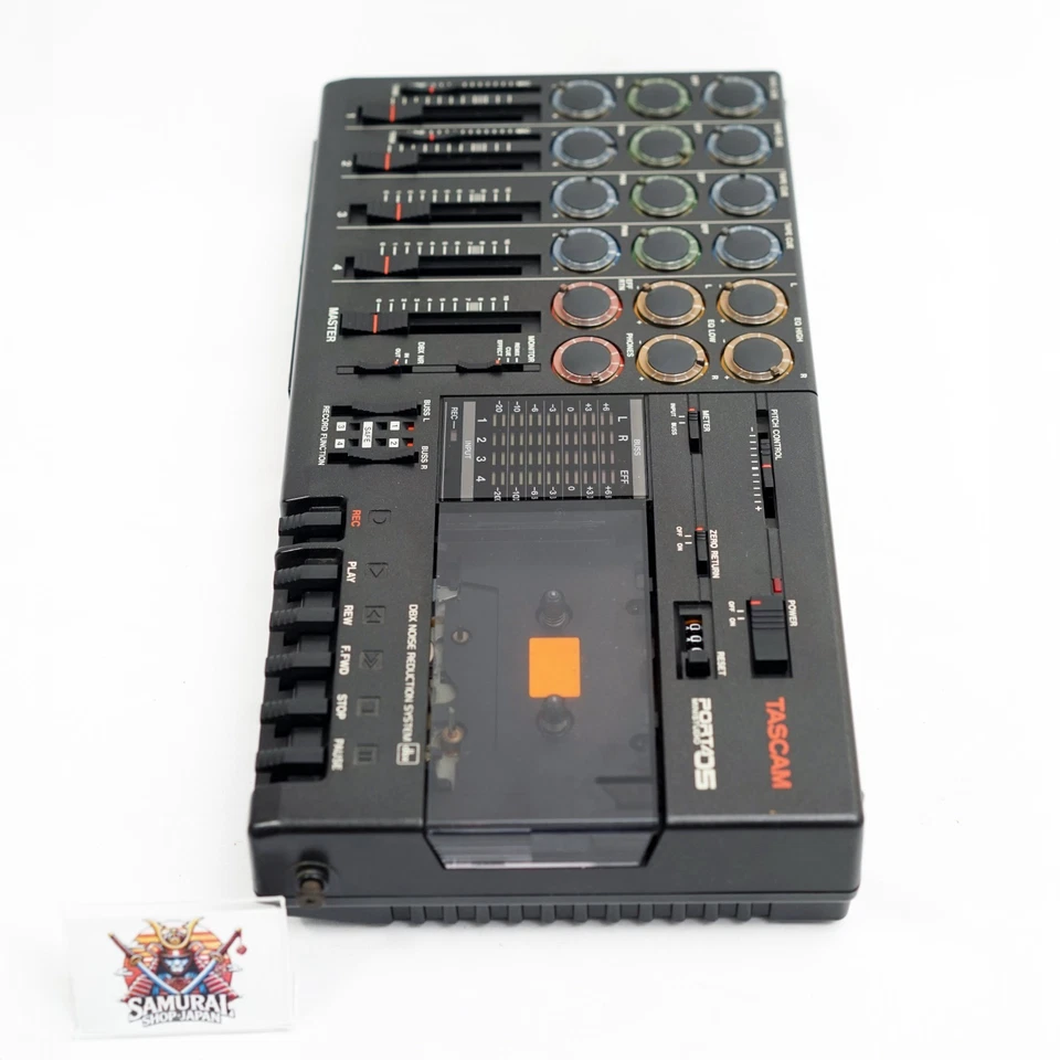 TASCAM Porta 05 Ministudio 4-Track Cassette Multitrack Recorder Tested Japan - Image 4 of 4