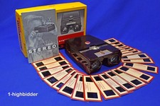 SERVICED Vtg 1950 Kodak 3D Kodaslide I 1 Stereo Viewer Realist Format Slides BOX