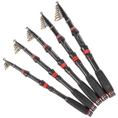 Spinning Fishing Rod Pole Rock Tackle Lure Bait Hard Carbon Telescopic Powerful