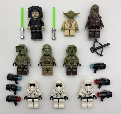 LEGO Star Wars BATTLE OF KASHYYYK Minifigure Lot Clone Trooper Luminara  Unduli