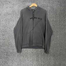 Nine Inch Nails Live With Teeth 2005 Gray Zip Up Hoodie Size Large Measurements