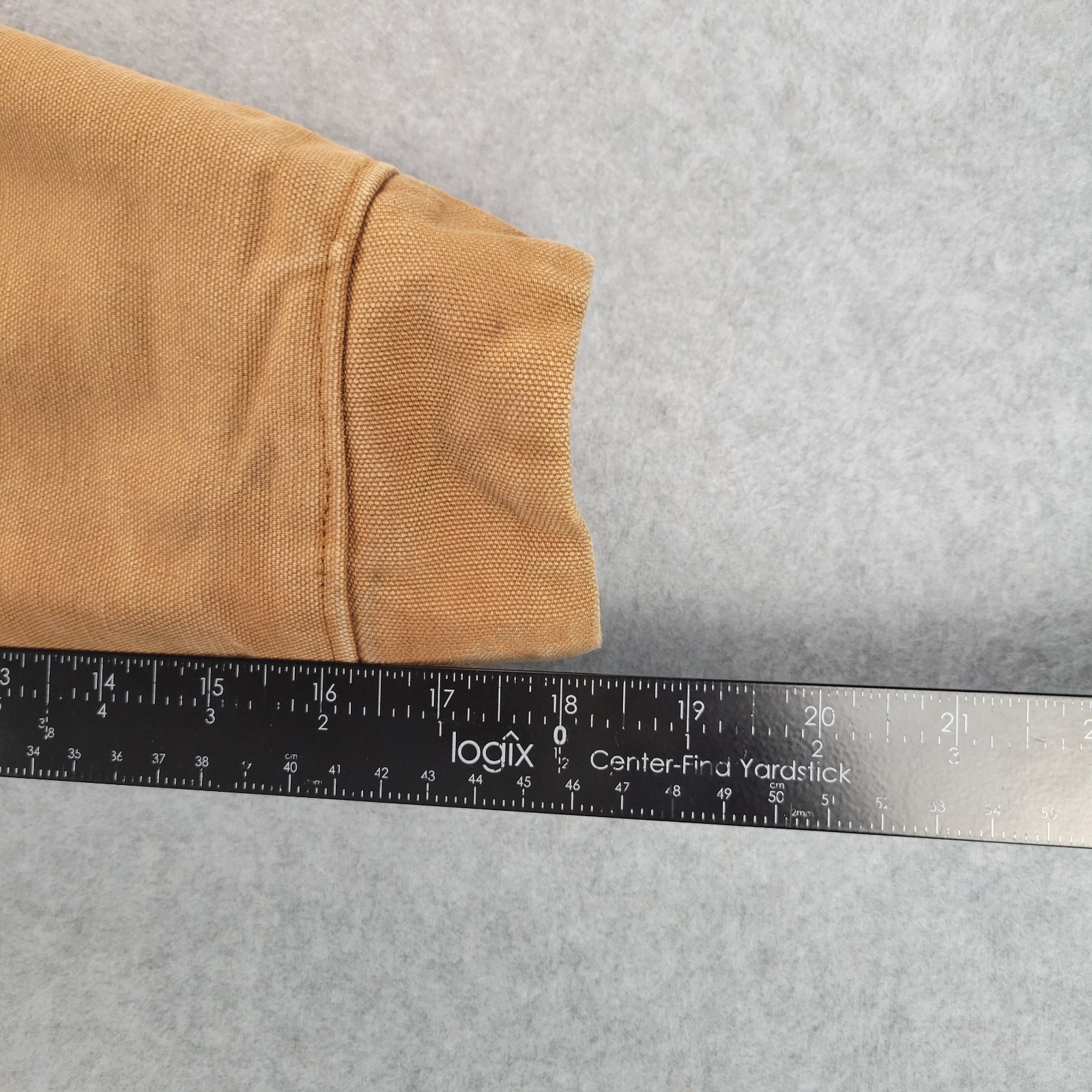 VTG Blue Bell Brown Tan Canvas Blanket Lined Chore Jacket Size 46 Detroit