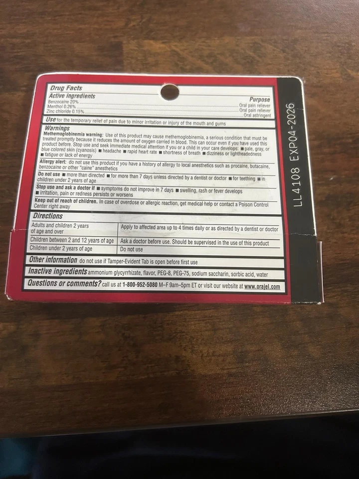 Orajel 3X, Extra Strength Toothache & Gum Pain Relief 0.42oz 04/26 - Image 2 of 4