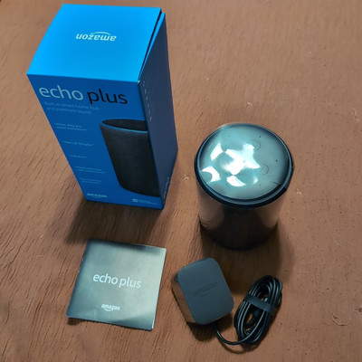 Open Box New Amazon Echo Plus 2nd Gen Smart Speaker Alexa Bluetooth L9D29R Black