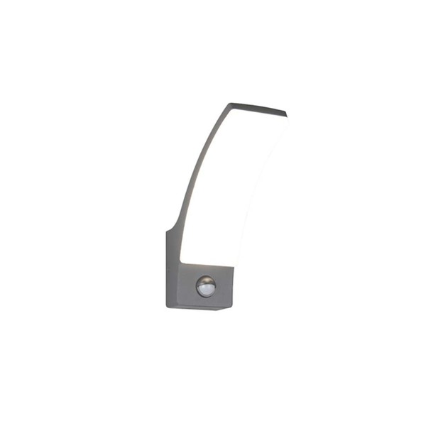 AußEnwandleuchte AußEn Wandlampe Fassadenleuchte Aluminium Anthrazit Led Sensor-image