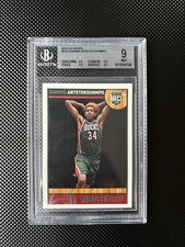 2013 Panini Hoops Giannis Antetokounmpo Rookie Card #275 RC Bucks BGS 9 Mint. rookie card picture