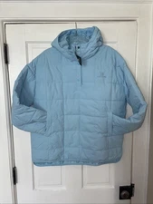 Camel Crown Womens Puffy Hooded Hiking Pullover Size XL Blue NEW