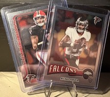 Topps Chrome 2025 Michael Penix Jr. Atlanta Falcons 2 Card Lot #15 1975-2