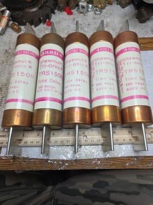 NEW QTY OF 5 Gould Shawmut TRS150R Tri-onic Time Delay Fuse NEW NO BOX