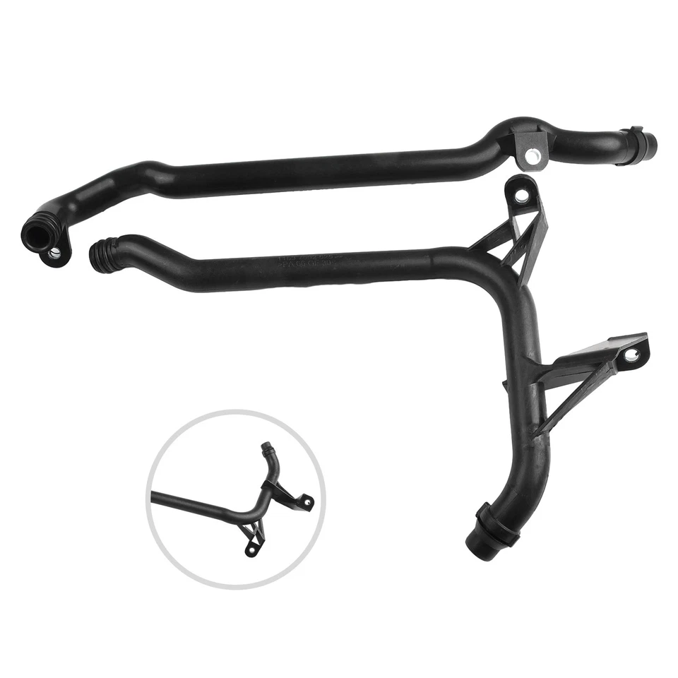 2PCS Engine Heater Water Coolant Pipe for E39 E46 11531705210 11537502525 - Image 2 of 4