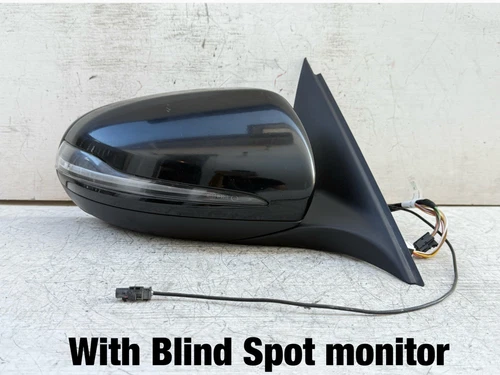 15 16 17 18 MERCEDES C300 SEDAN PASSENGER RH DOOR MIRROR BLACK W/BLIND SPOT OEM