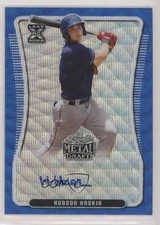 2020 Leaf Metal Draft Blue Wave 6/20 Hudson Haskin #BA-HH1 Auto uk2