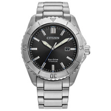 Citizen Brycen Super Titanium Sapphire Black Dial AW1840-50E Men's Watch