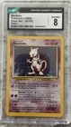 1999 Pokemon Mewtwo Holo Base Set 10/102 Near Mint CGC 8