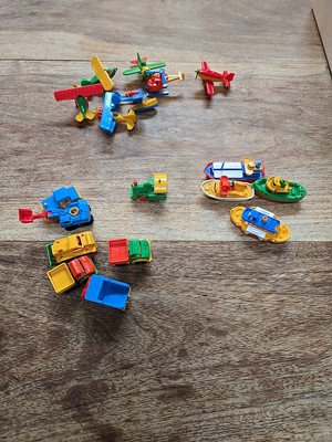 Vintage Lot of 18 Bruder Made in West Germany 1980's Mini 2'' Plastic Toys