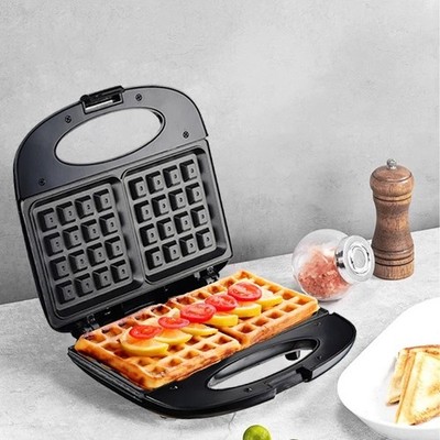 Elektrisches Walnuss Kuchen Waffeleisen 750W Kochen Küchengeräte Frühstück Waff