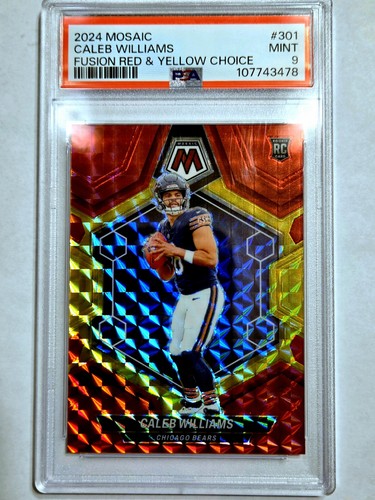 2024 Caleb Williams RC SP /80 Panini Mosaic Fusion Choice Prizm PSA 9 POP 6, 0^