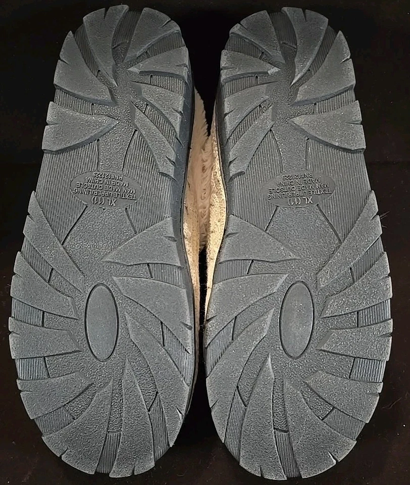 Zapatillas de punto color tostado Via Rosa para mujer talla 11 interior/exterior Foto 3 de 4