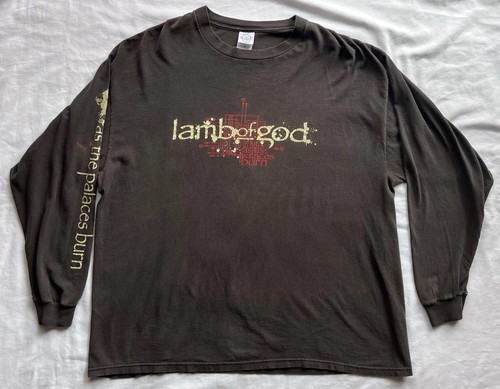 Lamb of God As The Palaces Shirt long sleeve 2003 Slipknot Korn Pantera Y2K VTG