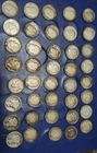 Silver Dime Lot Of 40 (37 Roosevelt Dimes and 3 Mercury Dimes