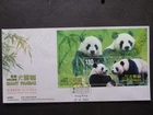 HONG KONG 2024 Welcome Giant Pandas Mini Sheet First Day Cover- P/M Bureau