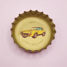 Fiat 124 Abarth Rally car Crown Cap Coca-Cola Japan Vintage Bottle Cap D1